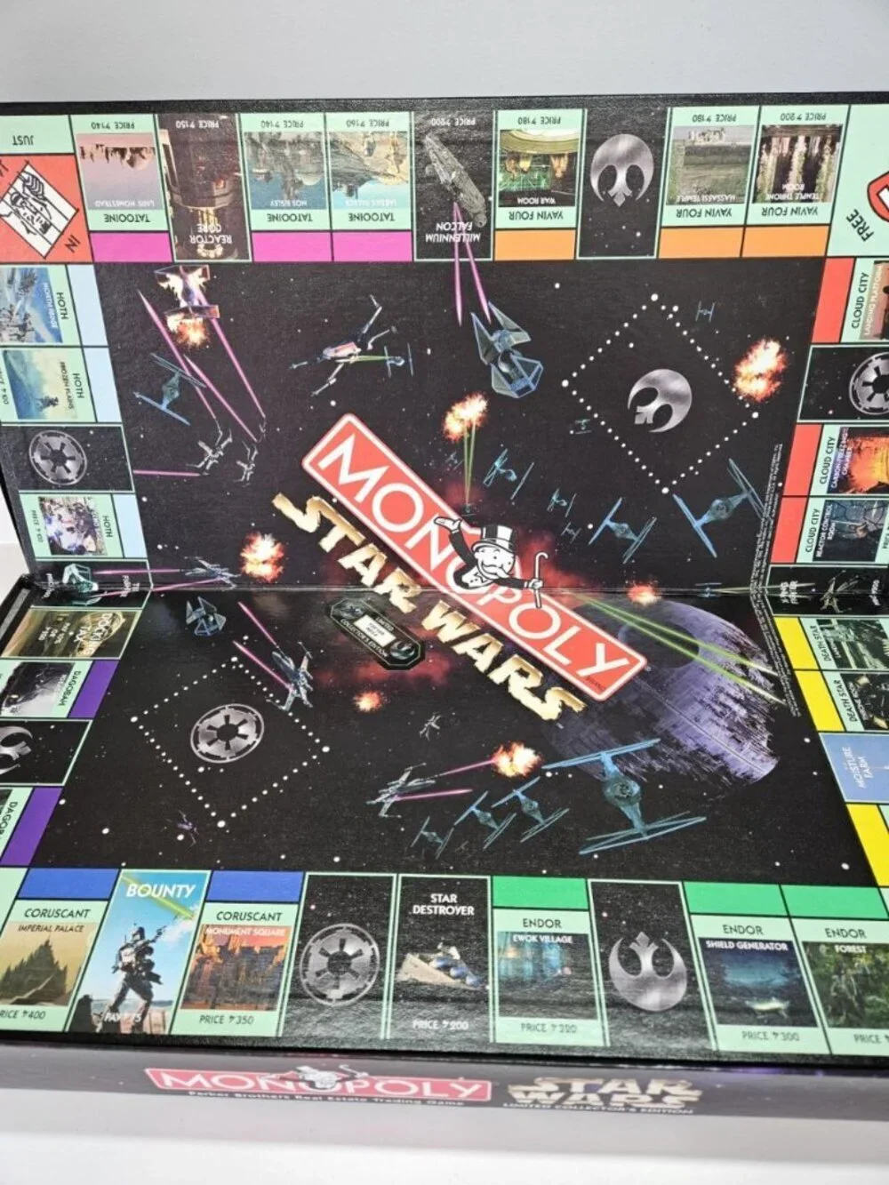 NEW Star Wars Monopoly 1997 Parker Brothers Limited Collectors Edition NOS